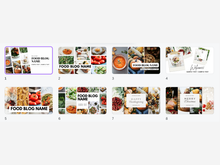 Load image into Gallery viewer, TEMPLATE 8 Customizable Pinterest COVER for Food Bloggers – Easy Canva Designs!