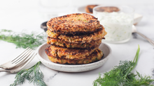 Load image into Gallery viewer, Zucchini Patties with Feta Cheese and Tzatziki sauce II