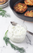Load image into Gallery viewer, Zucchini Patties with Feta Cheese and Tzatziki sauce II