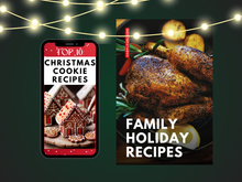 Load image into Gallery viewer, TEMPLATE 8 Customizable HOLIDAY Pinterest Pins for Food Bloggers – Easy Canva Designs!