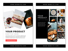 Load image into Gallery viewer, TEMPLATE 11 Customizable PRODUCT Pinterest Pins for Food Bloggers – Easy Canva Designs!