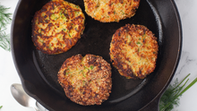 Load image into Gallery viewer, Zucchini Patties with Feta Cheese and Tzatziki sauce II