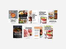 Load image into Gallery viewer, TEMPLATE 18 Customizable Pinterest Pins for Food Bloggers – Easy Canva Designs!