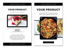 Load image into Gallery viewer, TEMPLATE 11 Customizable PRODUCT Pinterest Pins for Food Bloggers – Easy Canva Designs!