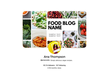 Load image into Gallery viewer, TEMPLATE 8 Customizable Pinterest COVER for Food Bloggers – Easy Canva Designs!
