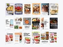 Load image into Gallery viewer, TEMPLATE 18 Customizable Pinterest Pins for Food Bloggers – Easy Canva Designs!
