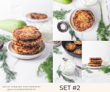 Load image into Gallery viewer, Zucchini Patties with Feta Cheese and Tzatziki sauce II