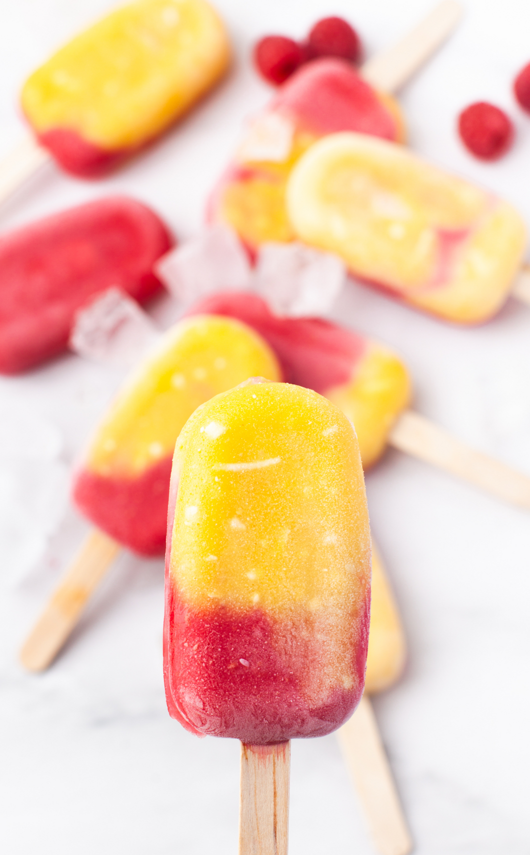 Mango Raspberry Popsicles I