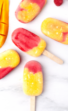 Load image into Gallery viewer, Mango Raspberry Popsicles I
