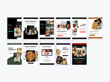 Load image into Gallery viewer, TEMPLATE 11 Customizable PRODUCT Pinterest Pins for Food Bloggers – Easy Canva Designs!
