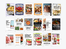 Load image into Gallery viewer, TEMPLATE 18 Customizable Pinterest Pins for Food Bloggers – Easy Canva Designs!
